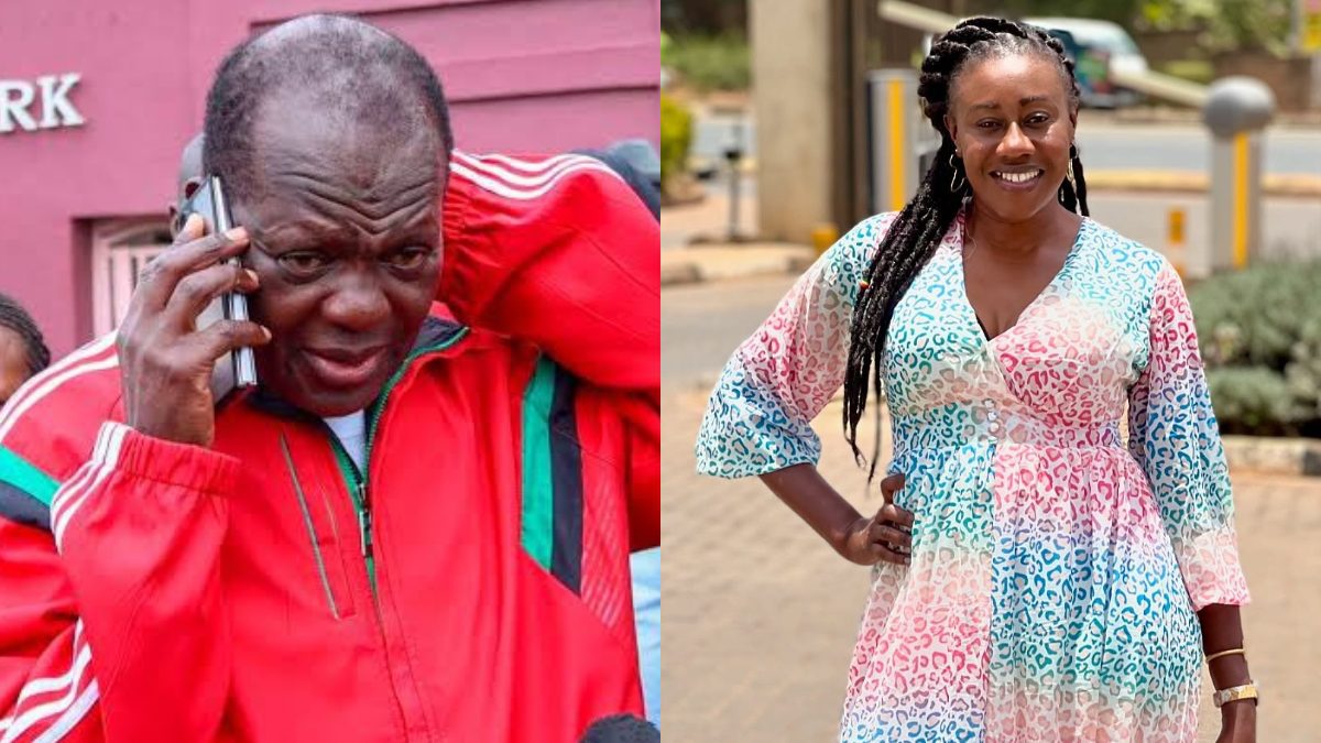 A collage of former CS Raphael Tuju and radio presenter Wilbroda. PHOTO//@nyaminde/instagram/@AlinurMohamed_