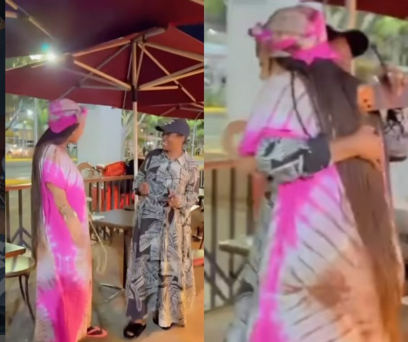 Tanasha Donna surprised after seeing Mama Dangote