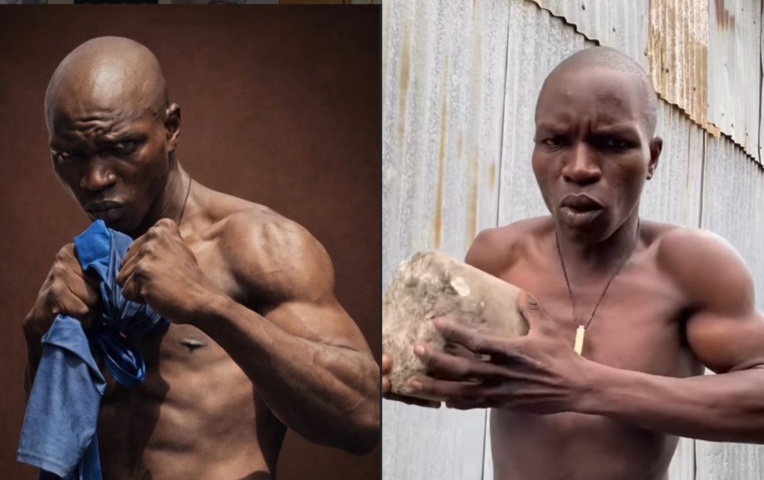 Amateur boxer Mbavu Destroyer.PHOTO/@mbavu.254/Instagram