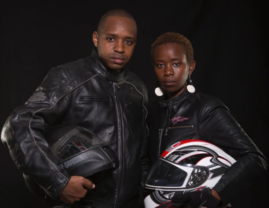 Boniface Mwangi and his wife, Hellen Njeri Mwangi. PHOTO/@njerikan/Instagram