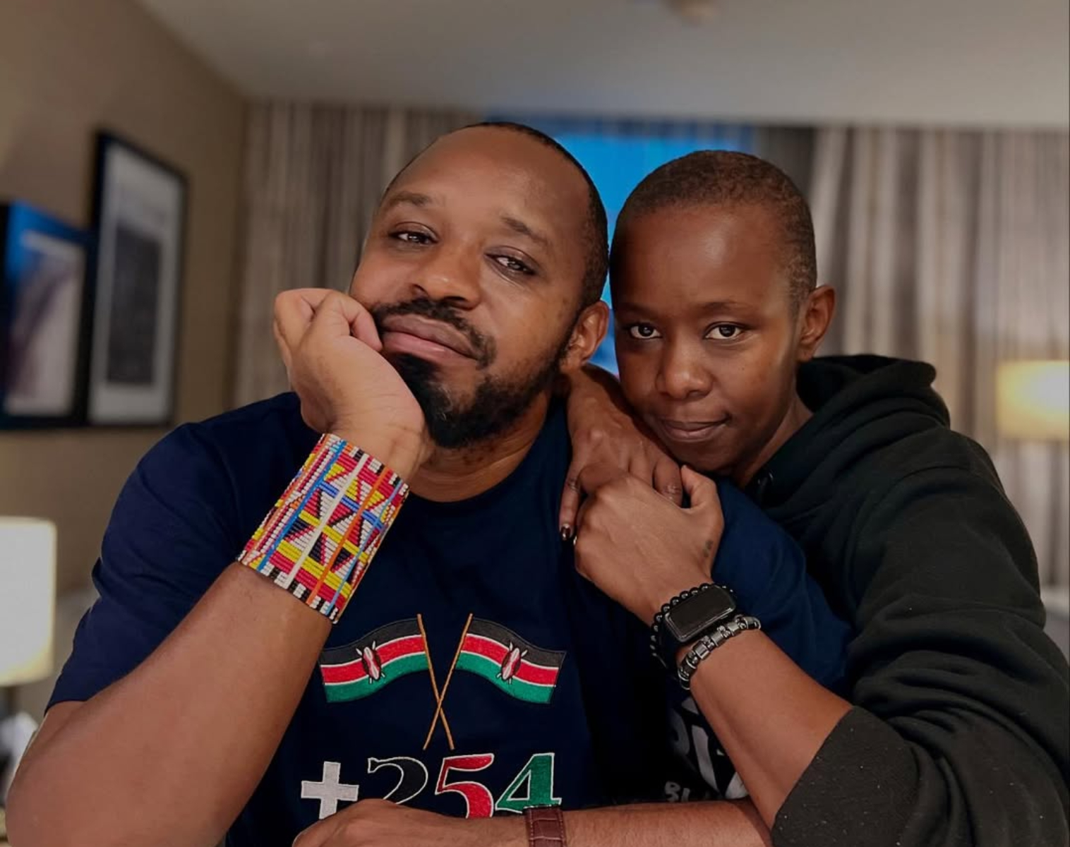 Boniface Mwangi's wife celebrates activist in heartfelt Father's Day message