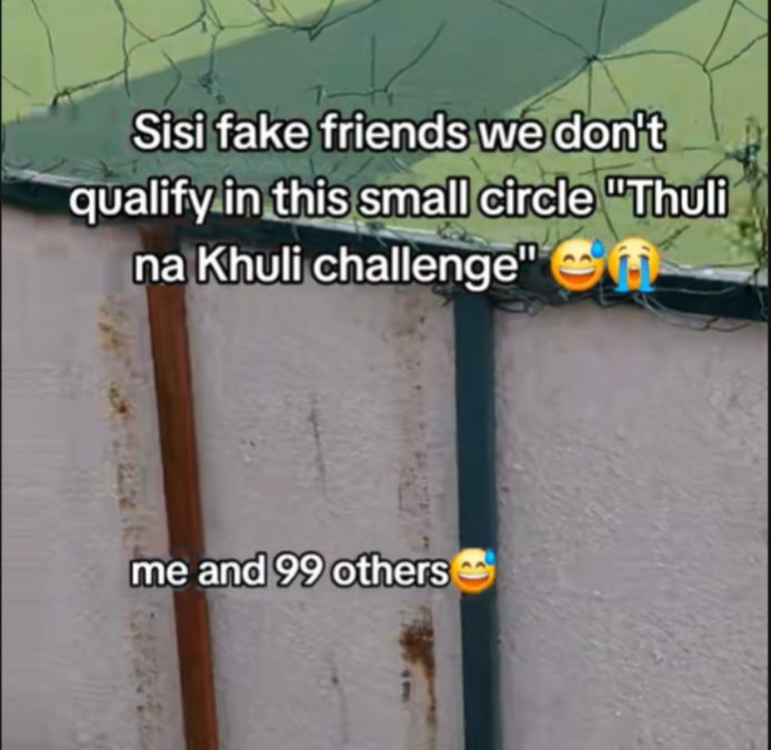 A  video comment from the viral TikTok friendship challenge