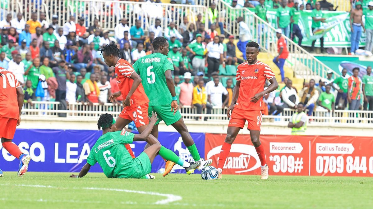 Shabana take on Gor Mahia at Nyayo. PHOTO/@Shabanafckenya/X