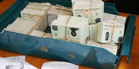 National Identification cards.PHOTO/@AlinurMohamed_/X

