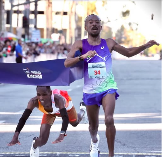 0.01 Seconds of Agony! Michael Kamau suffers heartbreak at Los Angeles Marathon