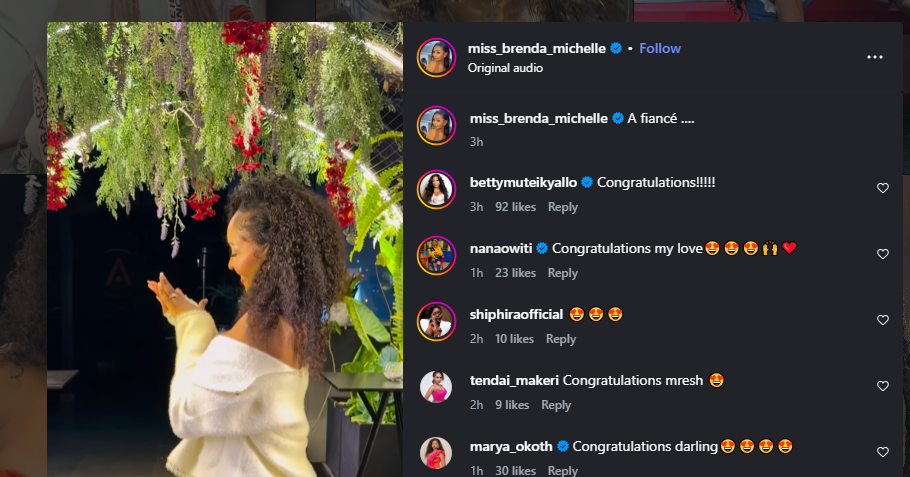 A post shared by Brenda Michelle on X. PHOTO/Screengrab by K24 Digital