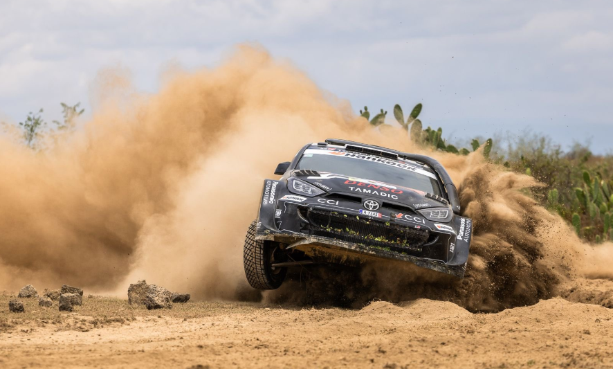 Rally driver Takamoto Katsuta during the 2025 WRC Safari rally. PHOTO/@TakamotoKatsuta/X