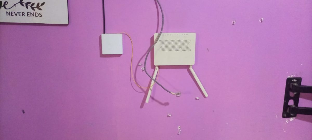 A wifi router disconnected from power supply. PHOTO/David Nthua