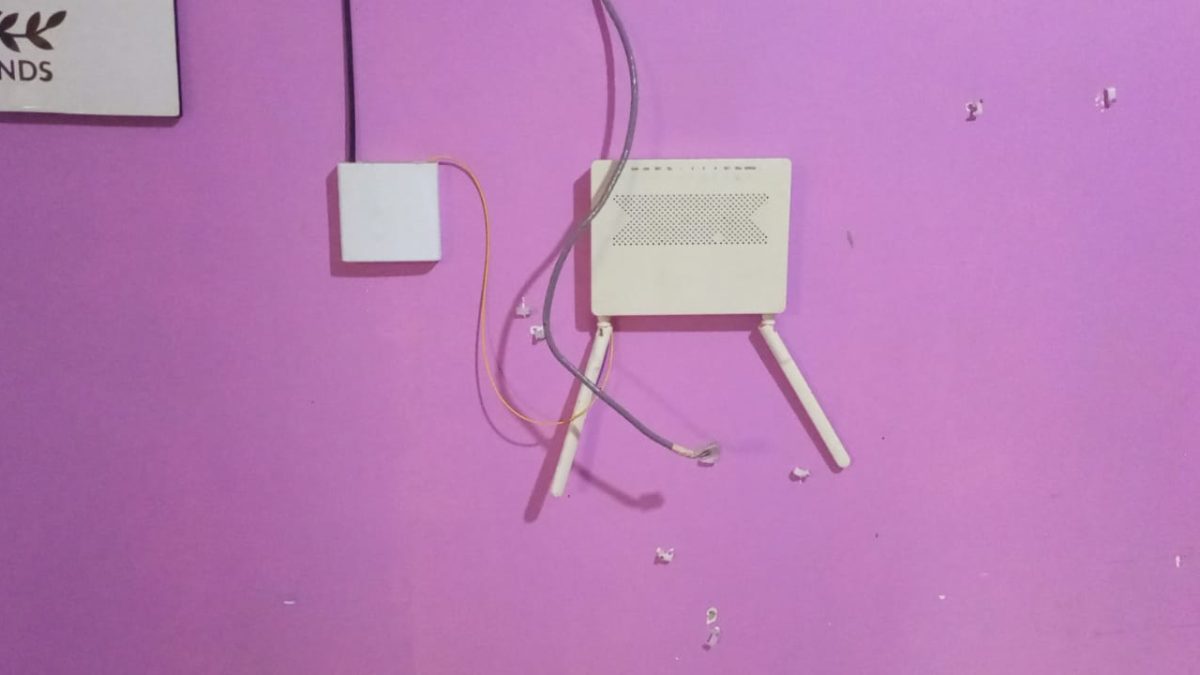 A wifi router disconnected from power supply. PHOTO/David Nthua