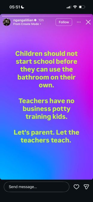 A post shared by Lilian Ng'ang'a on Instagram. PHOTO/Screengrab by k24 Digital