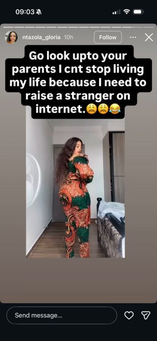 A post shared by Gloria Ntazola on Instagram. PHOTO/Screengrab by K24 Digital