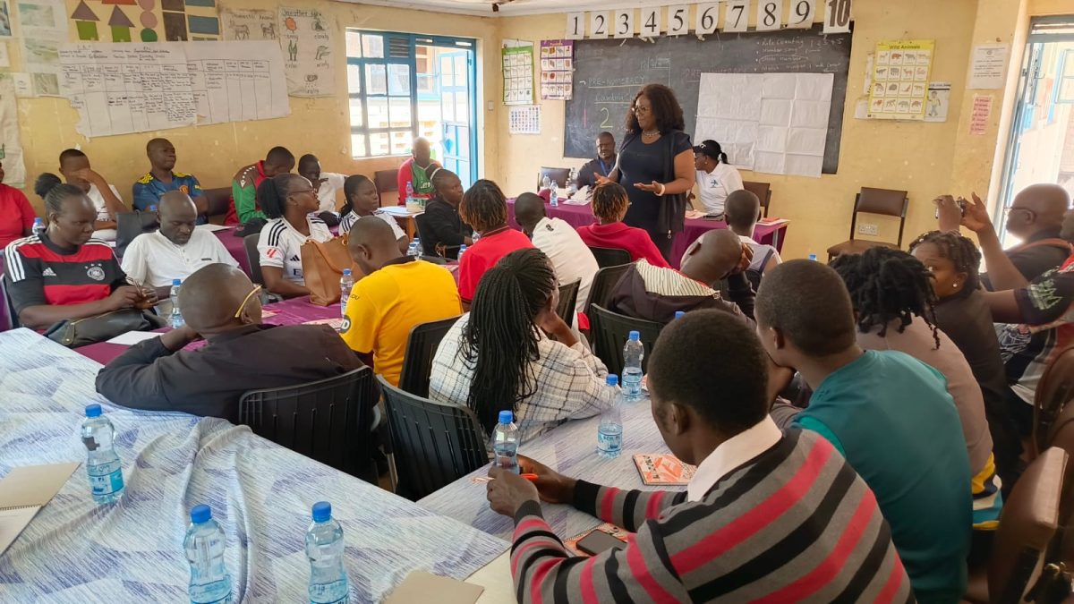 Educators and coaches undergo practical training to enhance their skills in guiding children with special needs during the upcoming Kisumu County primary school games. PHOTO: Viola Kosome