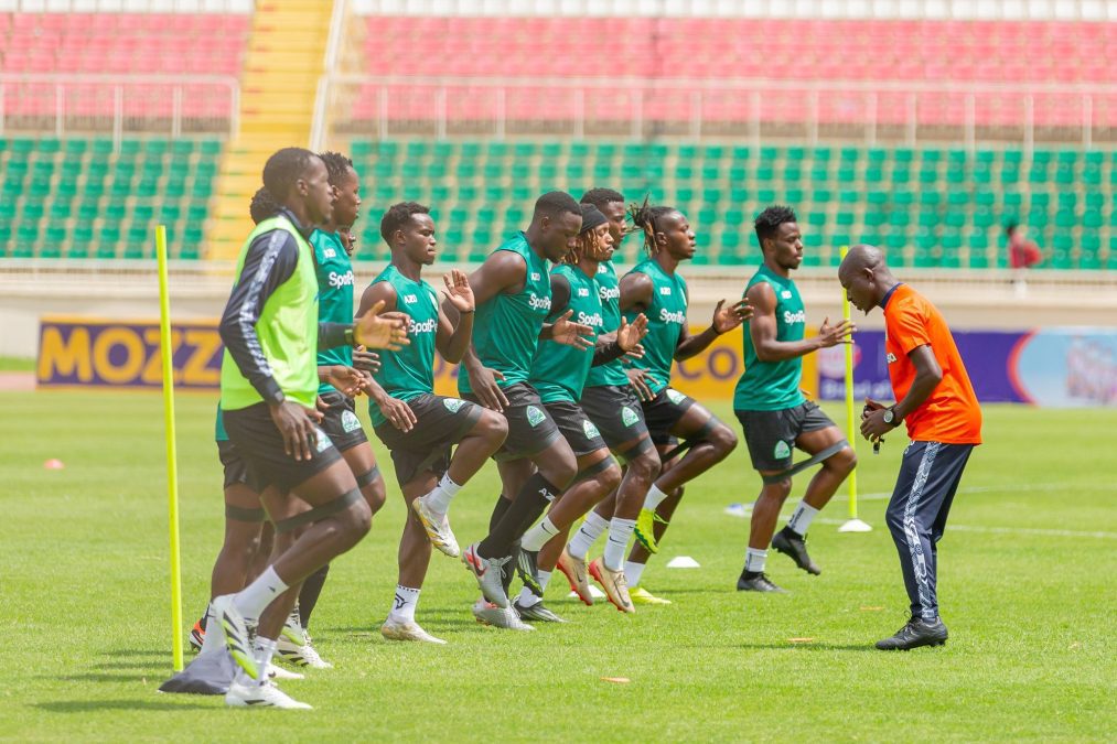 Gor Mahia FC players in training. PHOTO/https://www.facebook.com/GorMahiafcofficial