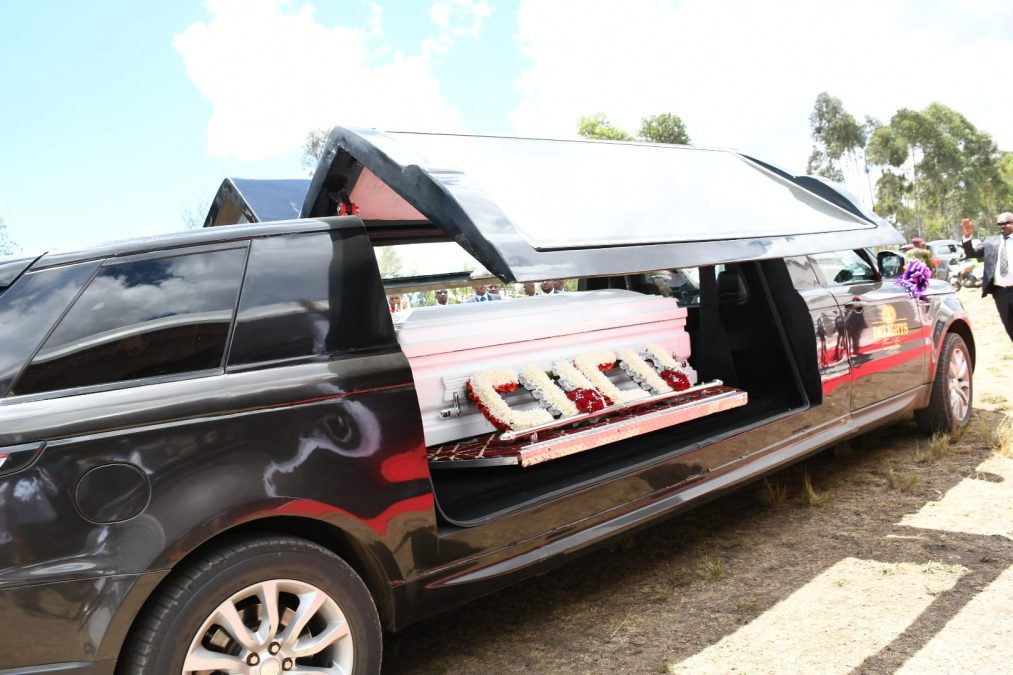 A coffin bearing the remains of JJ Gitahi's mum. PHOTO/https://www.facebook.com/OfficialBishopDrJJGitahi