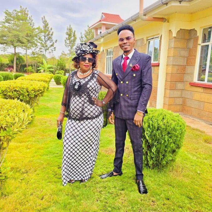 Stephen Kasolo and Mama Tabitha during a past event. PHOTO/https://www.facebook.com/kasolokitole