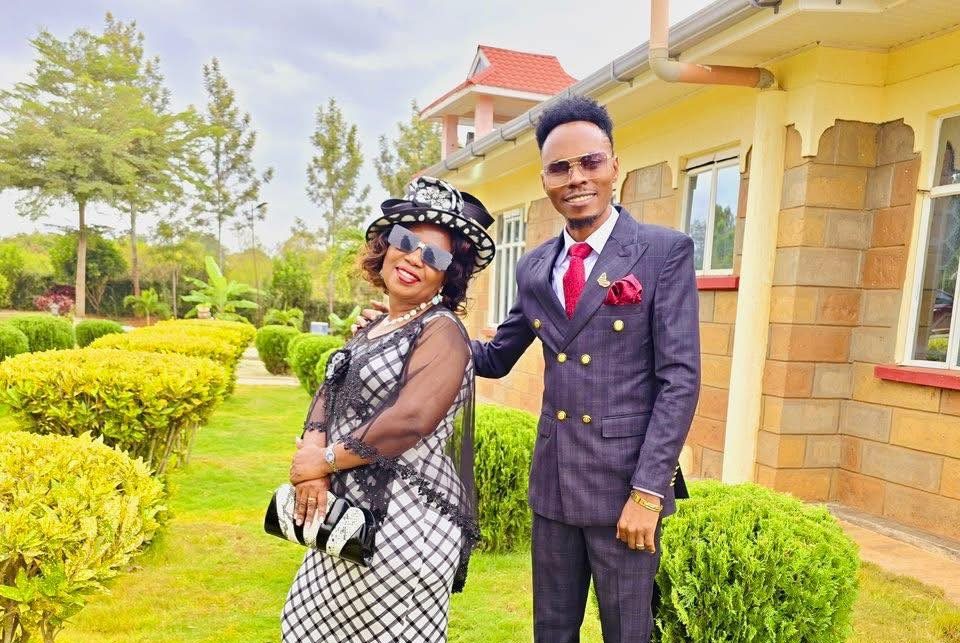 Stephen Kasolo expresses gratitude to his adopted mother in emotional prayer