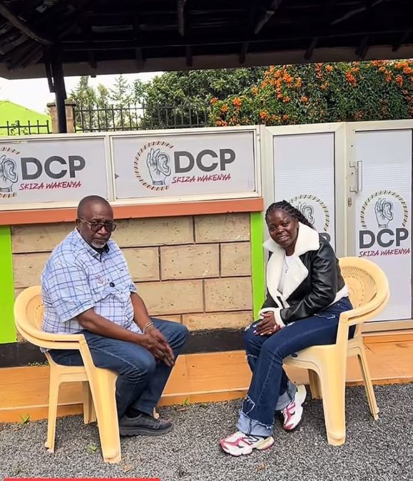 TikToker Kawira hanging out with Mithika Linturi. PHOTO/@kawiraofficial959/TikTok.