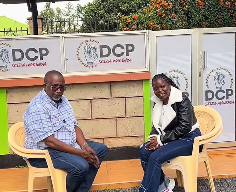 TikToker Kawira hanging out with Mithika Linturi. PHOTO/@kawiraofficial959/TikTok.