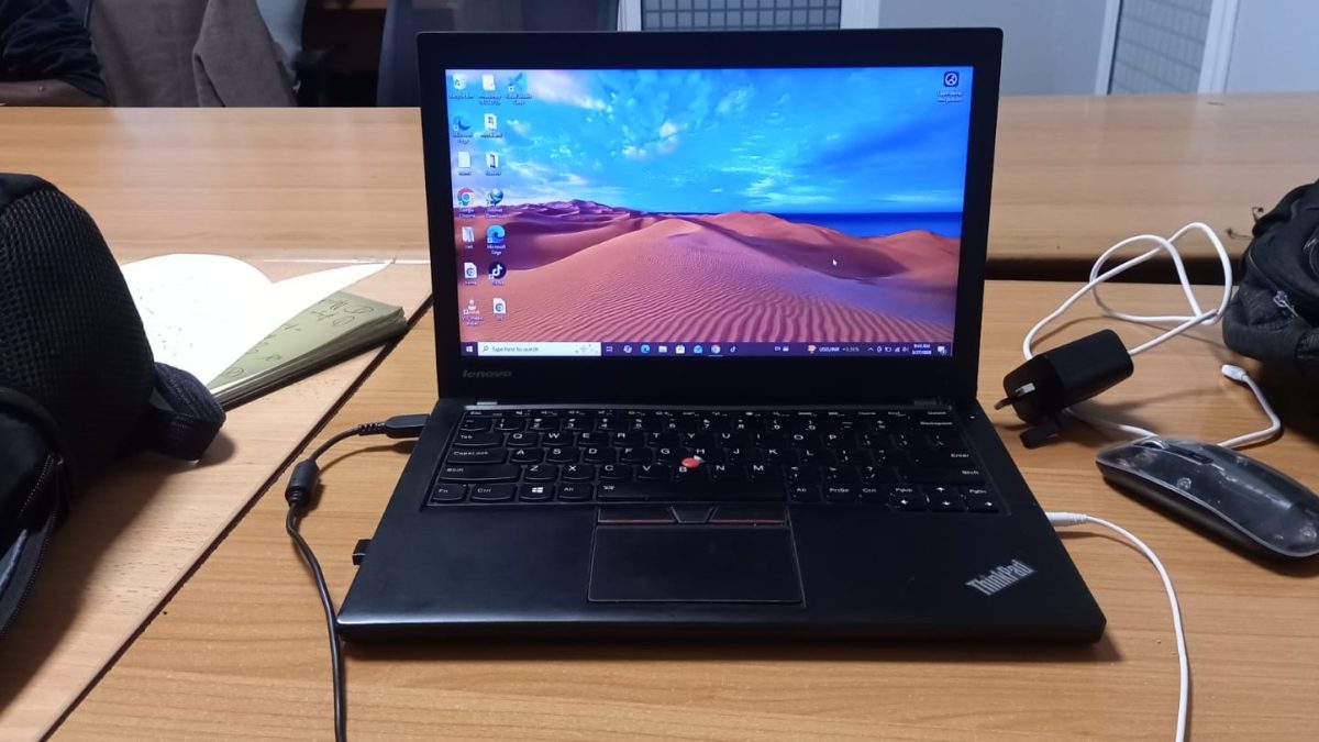 A Lenovo X240 generation 4 core i5 running on microsoft windows 10, 2023 edition. PHOTO/David Nthua