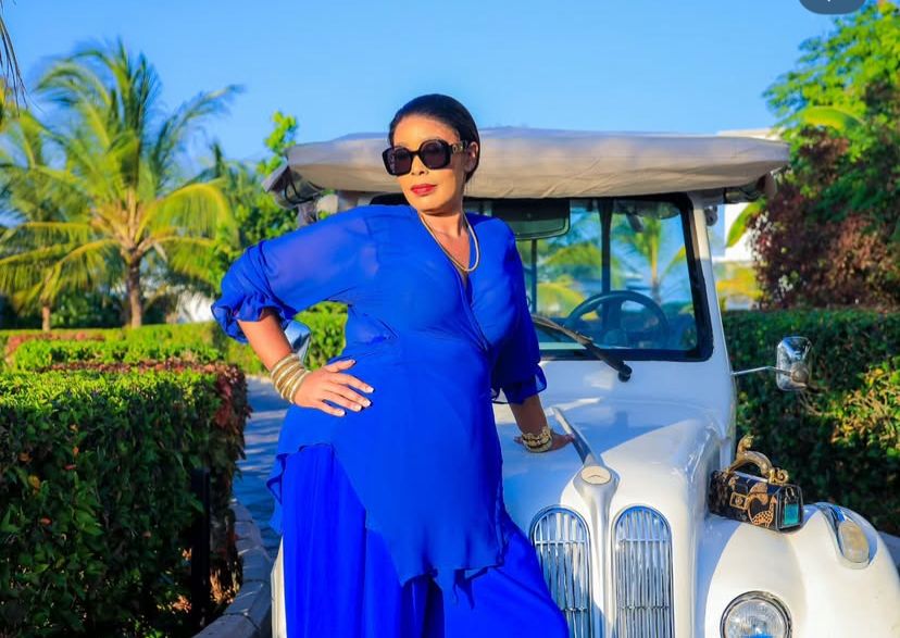 Tanzanian socialite and entrepreneur Hamisa Mobetto’s mum, Shufaa Lutigunga, during a past event. PHOTO/@mamamobetto/Instagram.