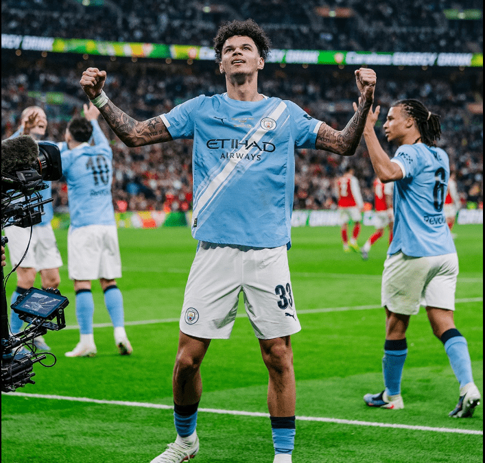 Manchester City win Carabao Cup after Nico O’Reilly’s double downs lacklustre Arsenal