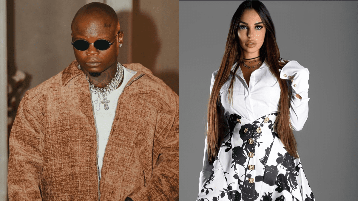 A photo collage of Harmonize and his Italian ex-wife Sarah. PHOTOS/@harmonize_tz &@sarah_tz/Instagram
