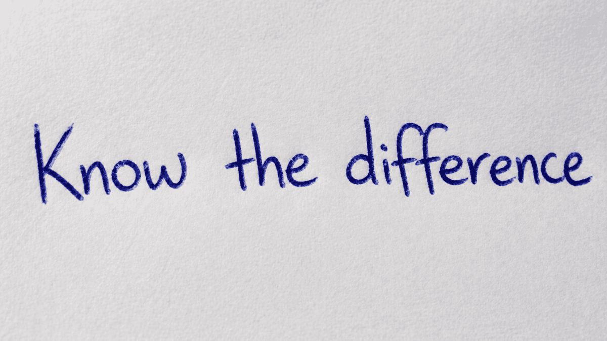 Generate a landscape image of a pieace of people written using bic pen "Know the difference". PHOTO/Photo generated by AI