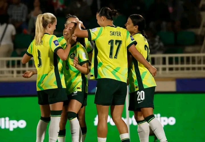 Australia’s Matildas teammates during a celebration. PHOTO/https://www.facebook.com/matildas