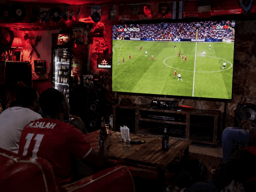 People watching English Premier League. PHOTO/Photo generated by AI
