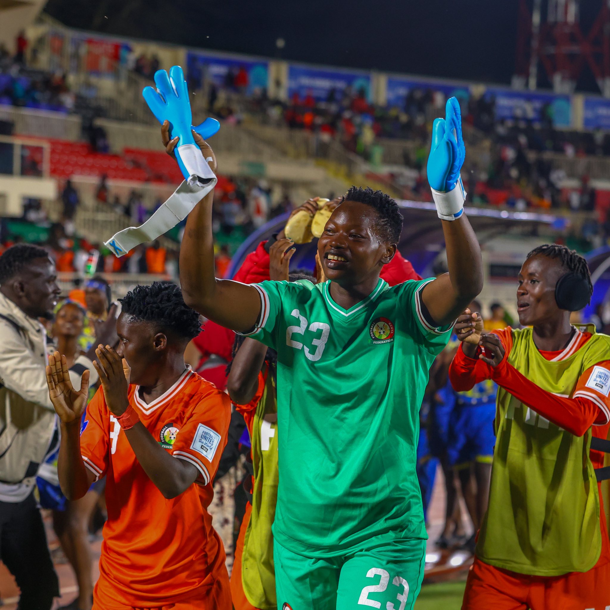 Harambee Starlets keeper Lilian Awuor lauds fans for turning up in their win against India