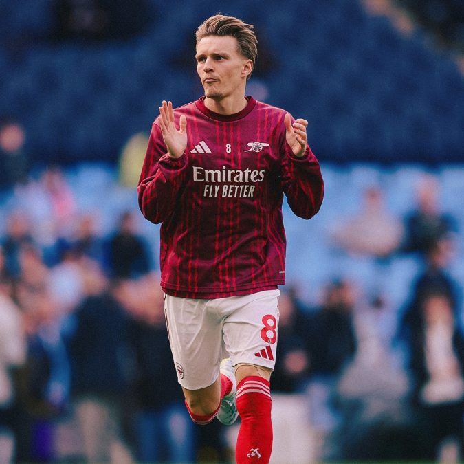 Arsenal captain Martin Odegaard. PHOTO/https://web.facebook.com/Arsenal