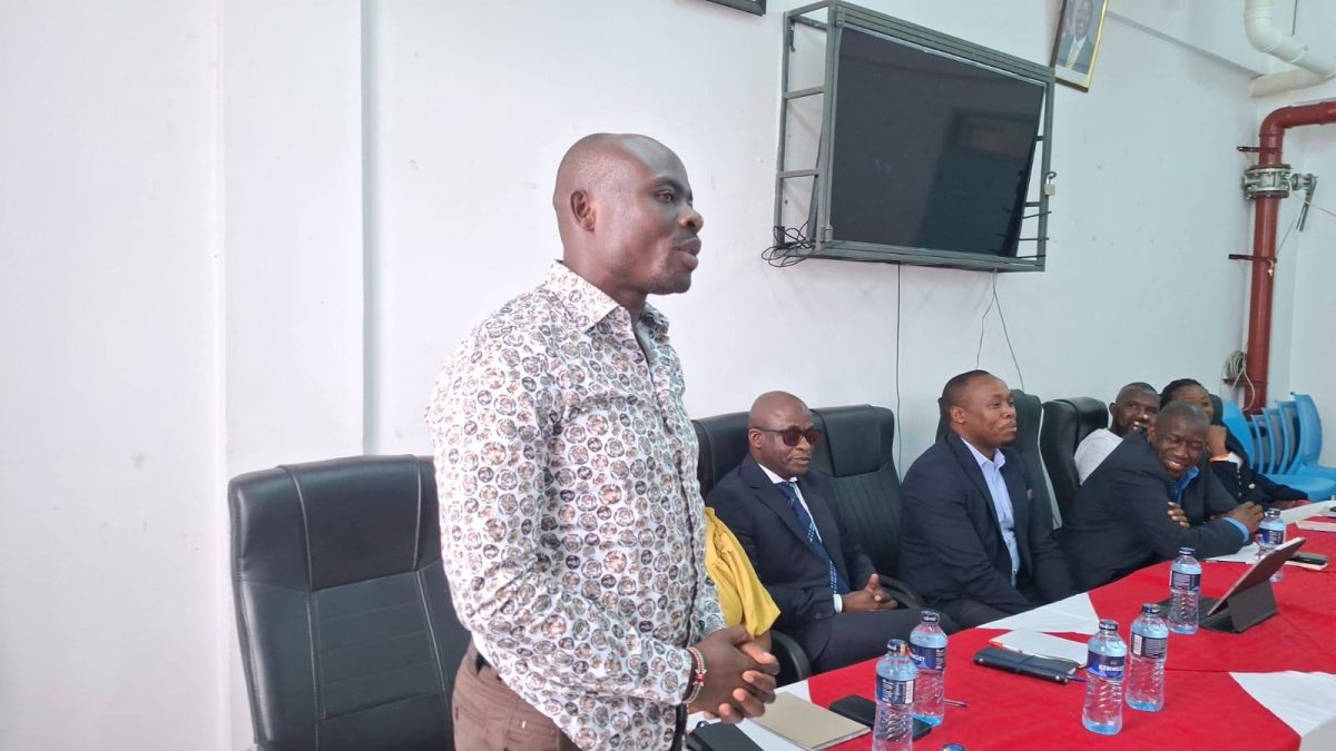 Calvince Okoth at Mama Lucy Kibaki Hospital. PHOTO/https://web.facebook.com/gaucho.gacho