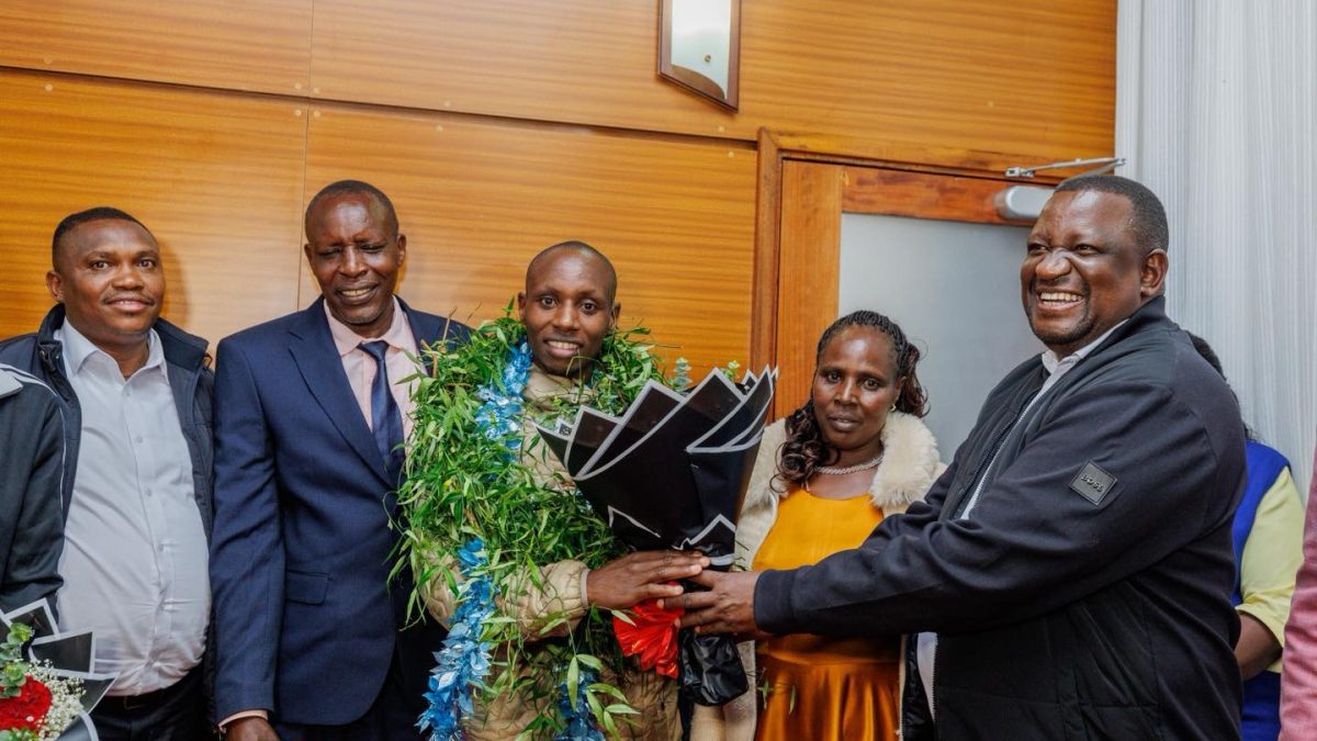 London Marathon hero Sabastian Sawe accorded heroic welcome at JKIA