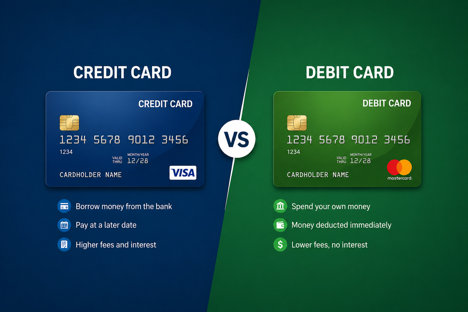 Explained: Difference between a credit card and a debit card
