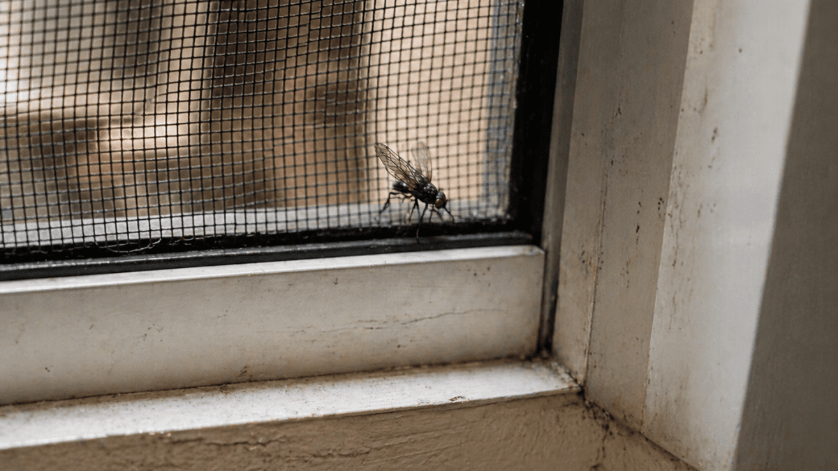 a fly unable to enter in the house