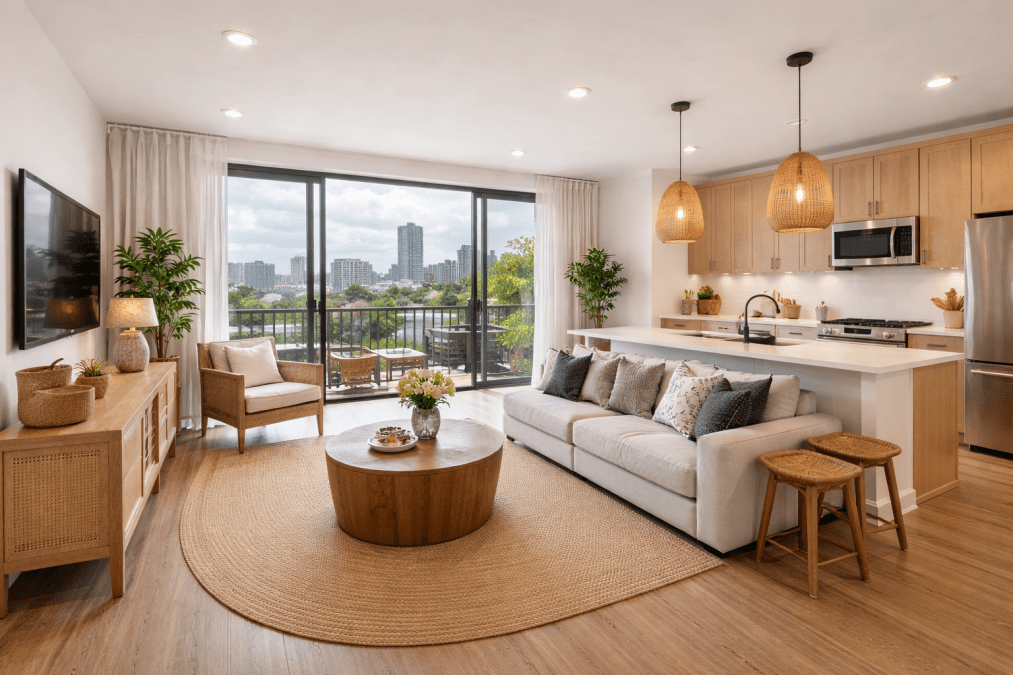 Modern living apartment