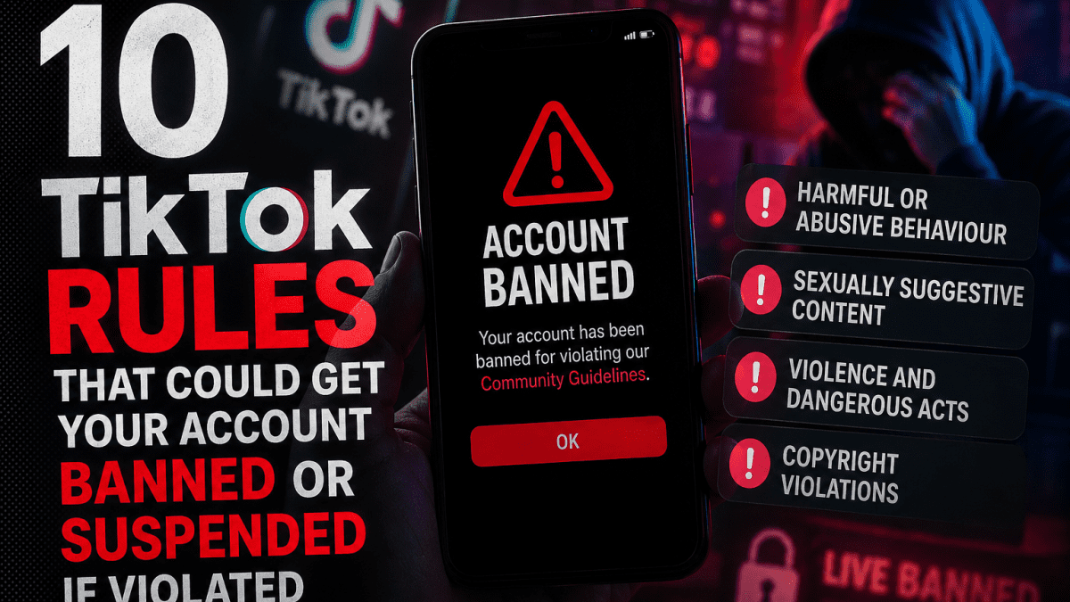 10 TikTok rules that could get your account banned or suspended if violated