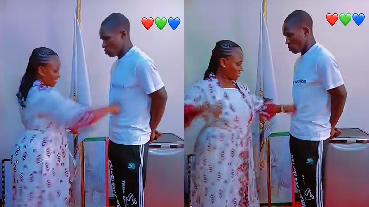 Marion Naipei throws playful punch at Mbavu Destroyer, shares excitement after meeting him