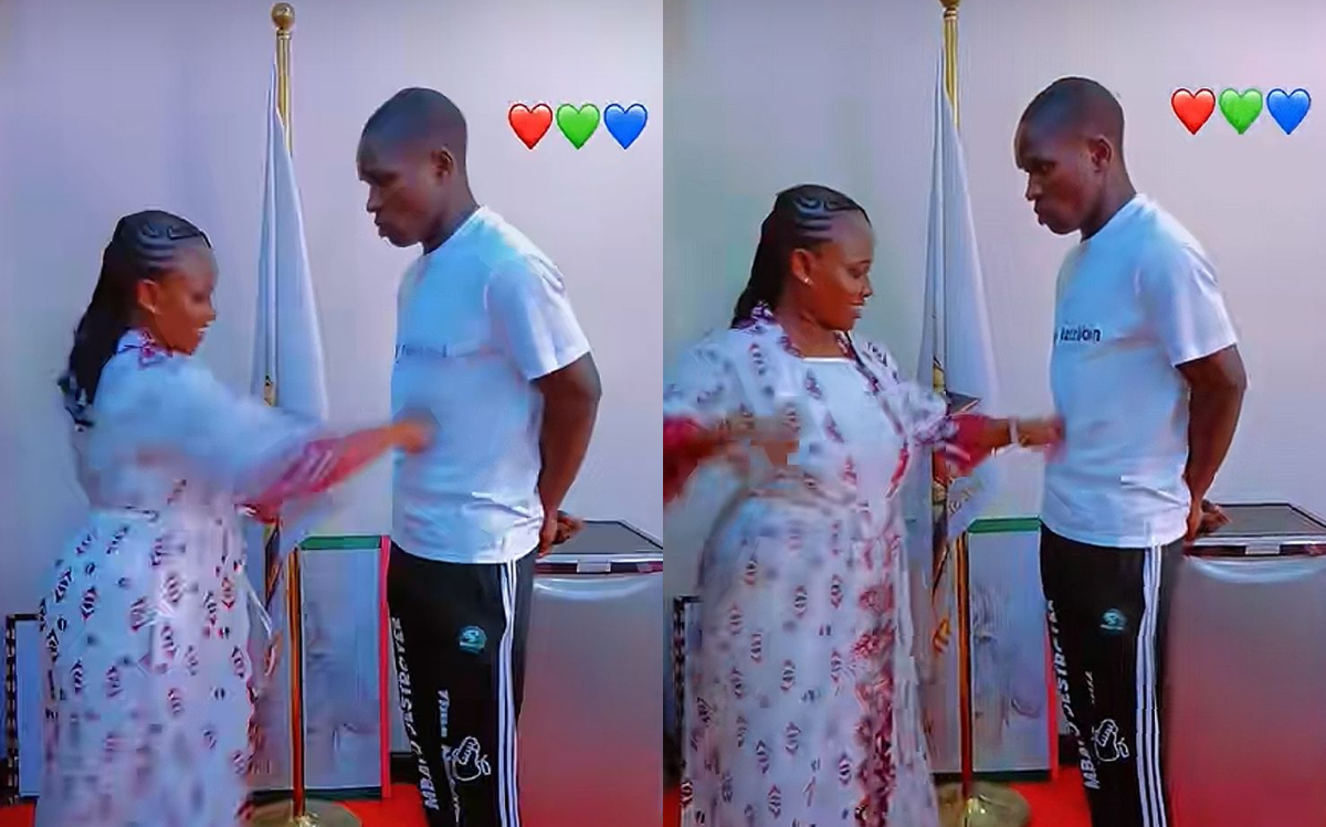 Marion Naipei throws playful punch at Mbavu Destroyer, shares excitement after meeting him