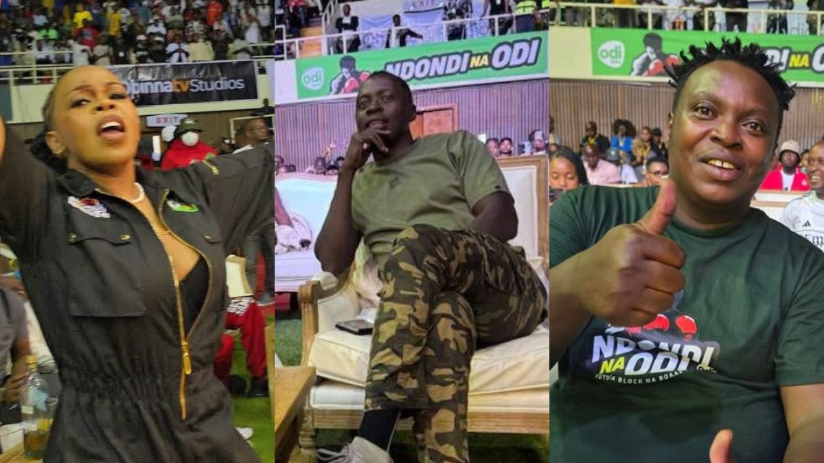 Babytop, Eko Dydda and other celebrities attending Majembe vs Mbavu clash