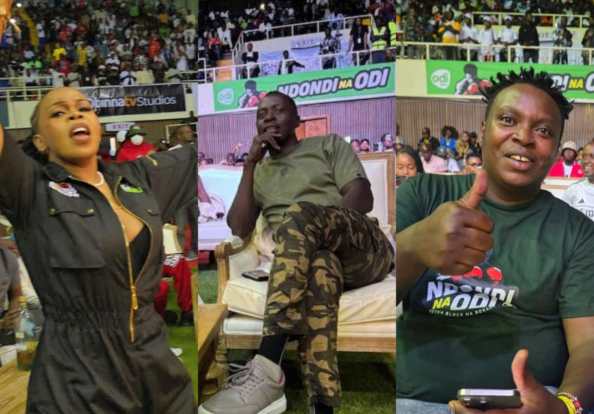 Babytop, Eko Dydda and other celebrities attending Majembe vs Mbavu clash