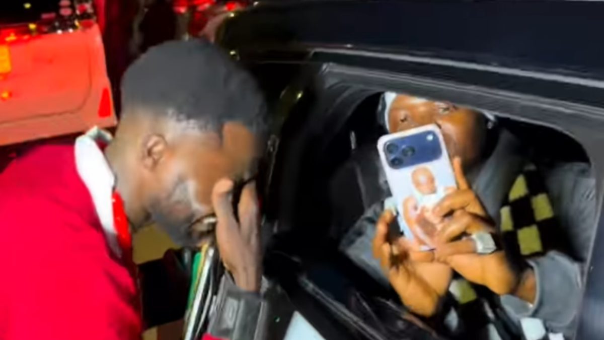 Vindee gets emotional while interacting with Harmonize. PHOTO/ PHOTO/screengrab by K24 Digital from a video posted on YouTube