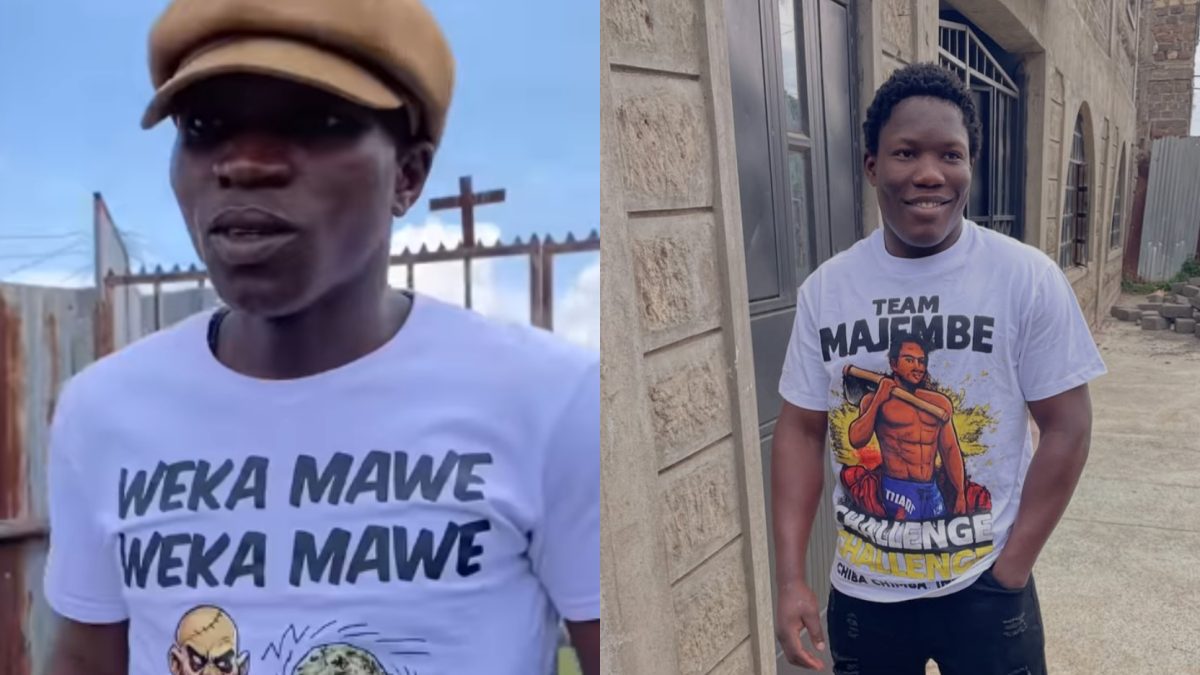 A collage of Boxers Majembe and Mbavu Destroyer. PHOTO/@majembe-ke/@mbavu.254/Instagram