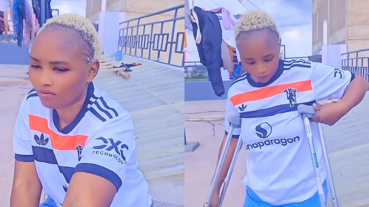 Shikie Kariuki posing for a photo days after the accident. PHOTOS/shikiewadjcapree/TikTok.