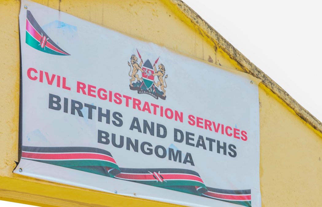 Billboard of Civil registration services. PHOTO/@JuliusKBitok/X