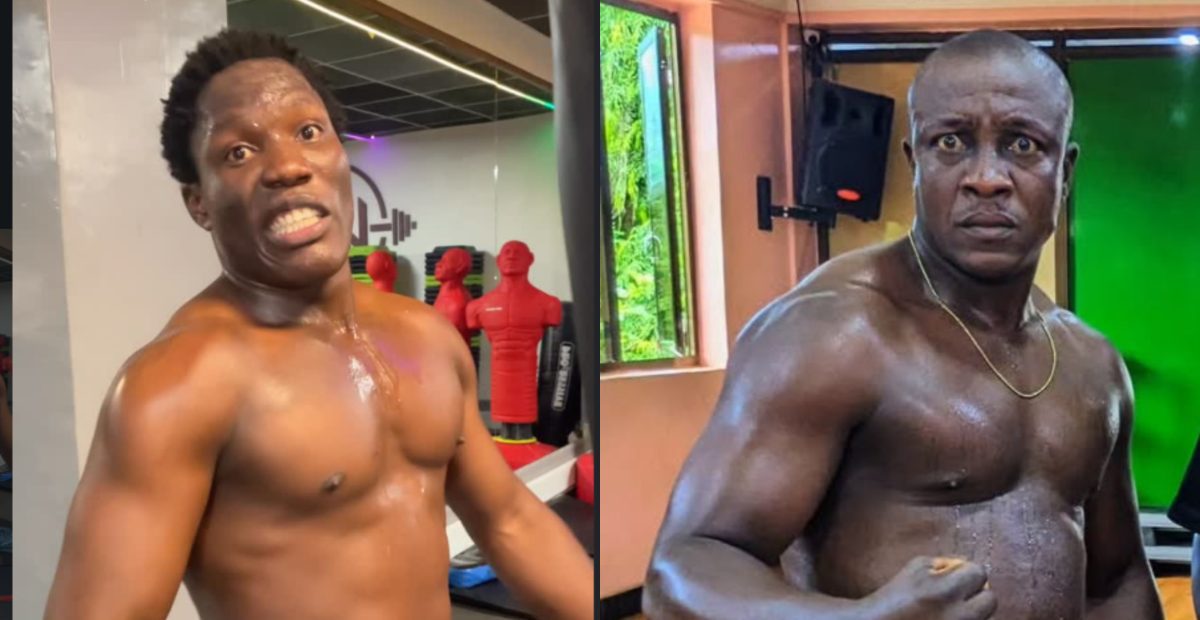 A collage of boxers Karim Mandonga and Majembe. PHOTO/@k-mandonga/@majembe-ke/Instagram