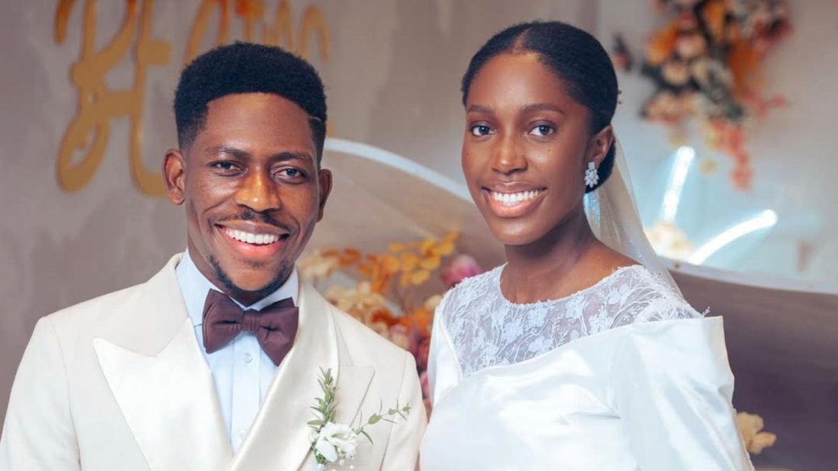 Nigerian gospel singer Moses Bliss with his wife Marie Wiseborn. PHOTO/@mosesbliss/Instagram