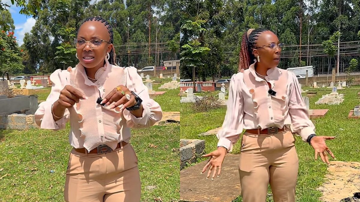 Shiquo Wa Hiistyles speaking from the cemetery. PHOTOS/@shiquo/TikTok.