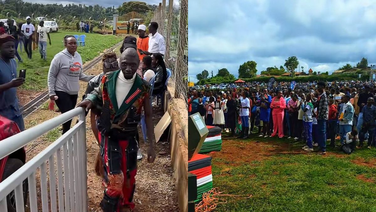 Stevo Simple Boy at the 'Kwa Mbae' fundraiser. PHOTOS/@stevosimpleboy/TikTok.