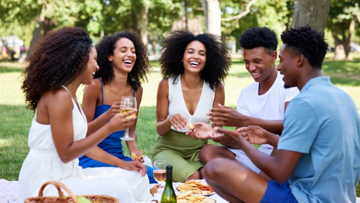 A group of friends at a picnic. PHOTO/AI